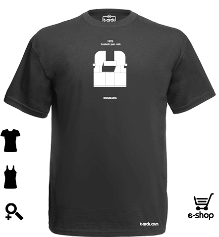 modelo fundació Miró de la  colección t-arck camisetas y arquitectura